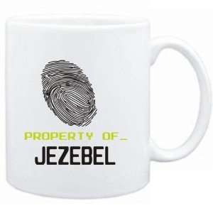  Mug White  Property of _ Jezebel   Fingerprint  Female 