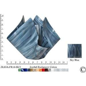  Jezebel Radiance® Sky Blue Teal Glass Vase