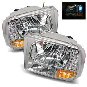  00 04 Ford Excursion LED Headlights   Chrome: Automotive