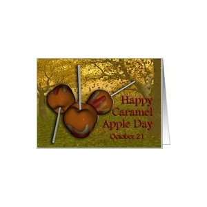  Happy Caramel Apple Day October 21 Card Health & Personal 