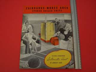   1930s Fairbanks Morse Arco Stoker Boiler Units Sales Catalog  