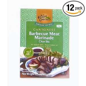 Asian Home Gourmet Cantonese Barbecue Meat Marinade, 1.75 Ounce Boxes 