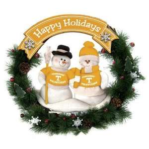 Tennessee Volunteers Happy Holidays Wreath Sports 