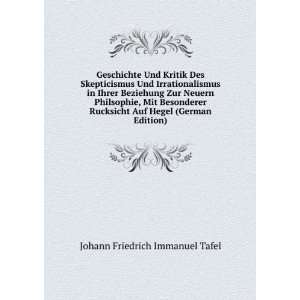   Auf Hegel (German Edition) Johann Friedrich Immanuel Tafel Books