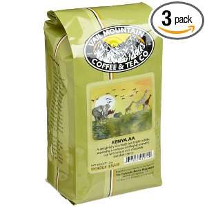Vail Mountain Coffee & Tea Kenya AA Whole Bean Coffee, 12 Ounce Bags 