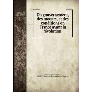 , et des conditions en France avant la rÃ©volution .: John Boyd 