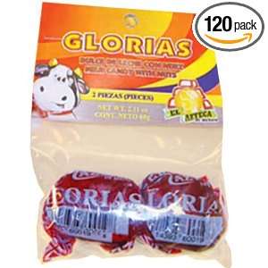 El Azteca Glorias Peg, Milk Candy with Nuts, 2 Count Bags (Pack of 120 