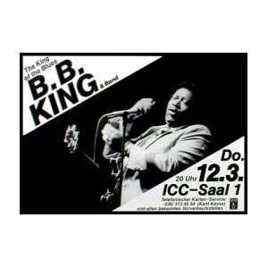  BB KING King of the Blues Tour Music Poster