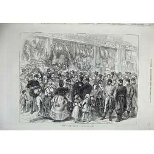  1871 Relief Paris Provision Shops People France War