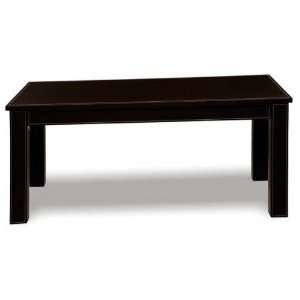  Brooklyn Faux Leather Coffee Table (Brown/White) (17H x 