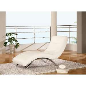  Global Furniture Modern White Leather Chaise: Home 