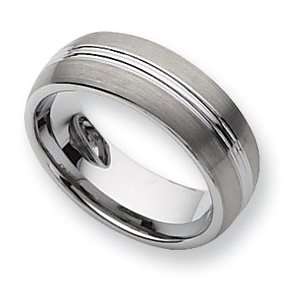  Tungsten 8mm and Polished Band TU47 8.5 Jewelry