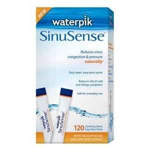  Waterpik SinuSense Soothing Saline Easy Pour Packets 120 