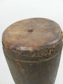   Fine African Art   Zaire Tribal Drum   Chokwe / Related Group  