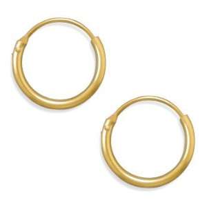   Small Hoop Earrings 12K Yellow Gold Filled   Made in the USA: Jewelry