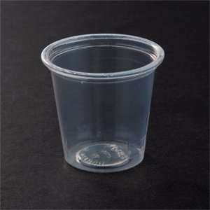   T125 0090 1.25 oz. Clear Plastic Souffle Cup / Shot Glass 250 / Pack