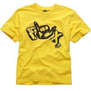  Fox Racing Hang Loose T Shirt   Large/Yellow: Automotive