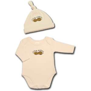   Peanut Baby Cotton Gift Set w/Long Sleeves  Ivory Size 12 Months Baby