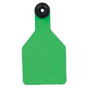   Univeral Tags   Medium Blank Cattle ID Tags   25 ct Green/Black Cntr