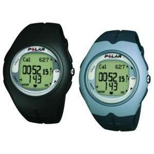 F6 Black Coal Polar Heart Rate Monitor with Large Chest Transmitter to 