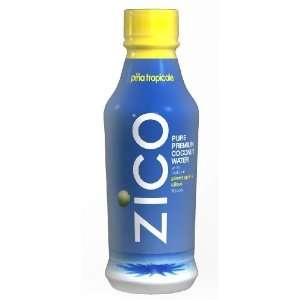 ZICO PINA TROPICALE  Coconut Water, 14 Ounce Bottles (Pack of 6)