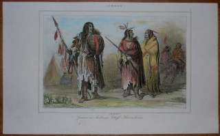 1849 print ASSINIBOINE INDIANS, CANADA  