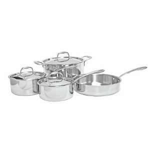  Premium Tri Ply Stainless Steel Cookware, 7 Piece Set 