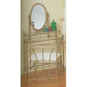  Stylish Bedroom Vanity Table Mirror & Stool/Bench Set 