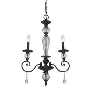  Trier Collection Aged Bronze 3 Light 14 Chandelier 14071 