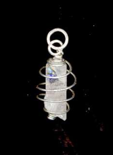 DANBURITE SPIRAL AMULET PENDANTMUST SEE  