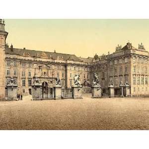  Vintage Travel Poster   Entrance to castle Prague Bohemia 