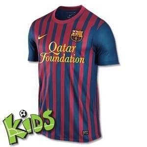  Barcelona Boys Home Football Shirt 2011 12 Sports 
