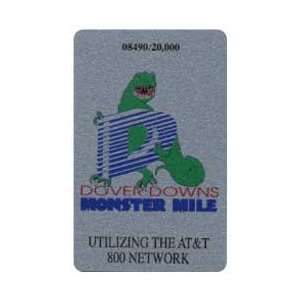 Collectible Phone Card 10m Dover Downs Monster Mile (Dinosaur Logo 