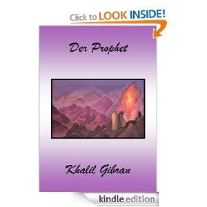 Der Prophet (German Edition) Khalil Gibran  Kindle Store