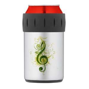    Thermos Can Cooler Koozie Green Treble Clef: Everything Else