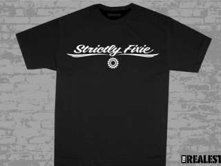 STRICTLY FIXIE SIZE L FIXED GEAR T SHIRT  