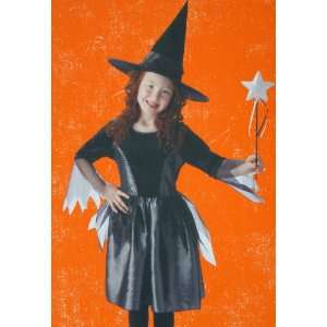  Girls Witch Costume with Hat & Wand Small 4 6 Office 