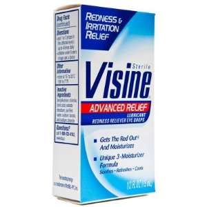  Visine  Eye Drops Redness Reliever, Advanced Relief, .5oz 