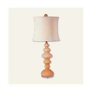   Home H10322P1 Apricot Art Deco / Retro Table Lamp: Home Improvement