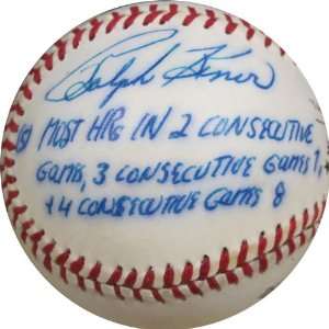  Ralph Kiner Signed Baseball   Stat