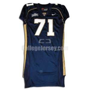 Navy No. 71 Game Used BYU Nike Football Jersey  Sports 