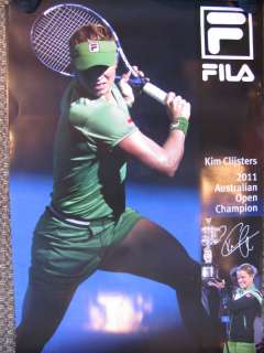 Fila Poster Kim Clijsters 2011 Australian Open Champion  