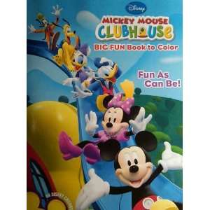   Mouse Clubhouse Big Fun Book to Color   Fun As Can Be!: Toys & Games