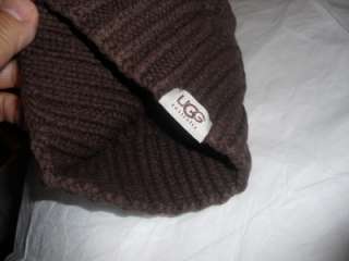 NEW UGG AUSTRALIA Cable Stitch Beanie Knit Hat,Chocolate  