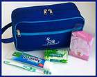 Toiletry bag for traveling cosmetics, men and women blue