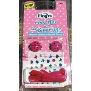  Little Fingrs Cool Tips and Lady Bug Clips #2078 Beauty