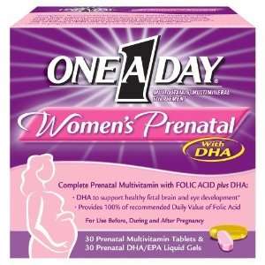 One A Day Womens Prenatal Complete Multivitamin Plus DHA   30 Tablets 