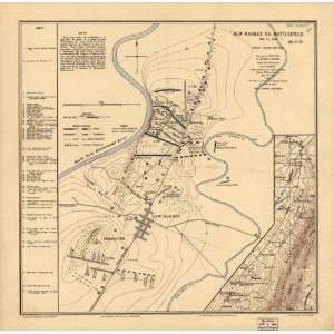  1914 Civil War map of Battle of New Market, VA: Home 