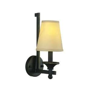   Black Baxter 1 Light Up Light Wall Sconce from the Baxter Collection
