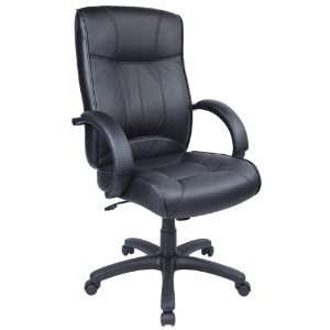   Seating Odyssey High Back Chair, Black Leather